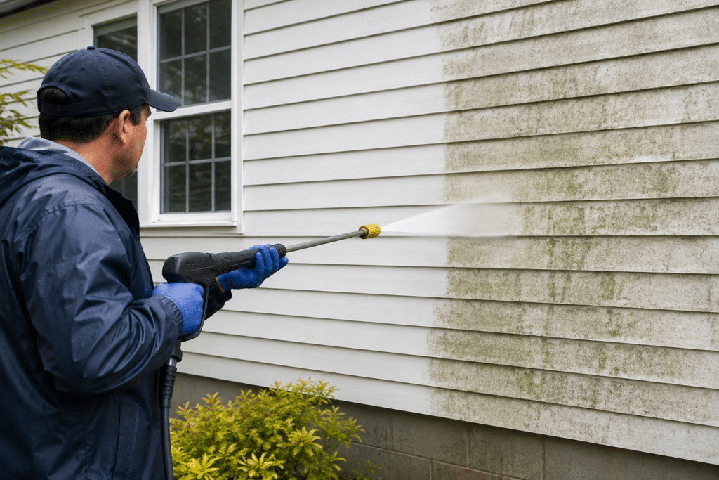Power Washing Before Painting